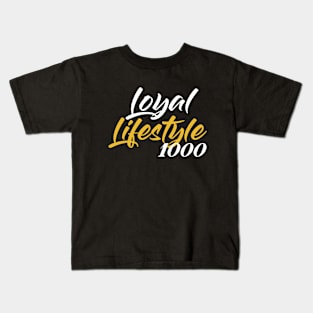 LOYAL LIFESTYLE 1000 - "Original Stacked Logo #2" Kids T-Shirt